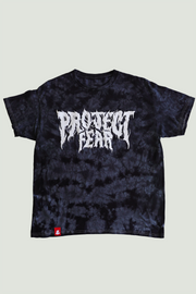 PROJECT FEAR - METAL - CRYSTAL TIE-DYE - T-SHIRT -  BLACK