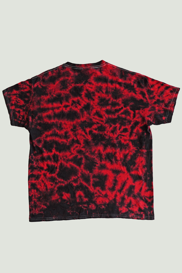 PROJECT FEAR - METAL - CRYSTAL TIE-DYE - T-SHIRT -  RED/BLACK