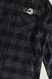 FACE YOUR FEAR - FLANNEL - CHARCOAL HEATHER/BLACK
