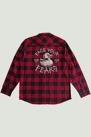 FACE YOUR FEAR - FLANNEL - RED/BLACK CHECK