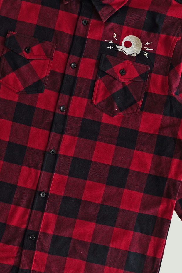 FACE YOUR FEAR - FLANNEL - RED/BLACK CHECK