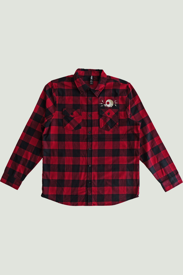 FACE YOUR FEAR - FLANNEL - RED/BLACK CHECK