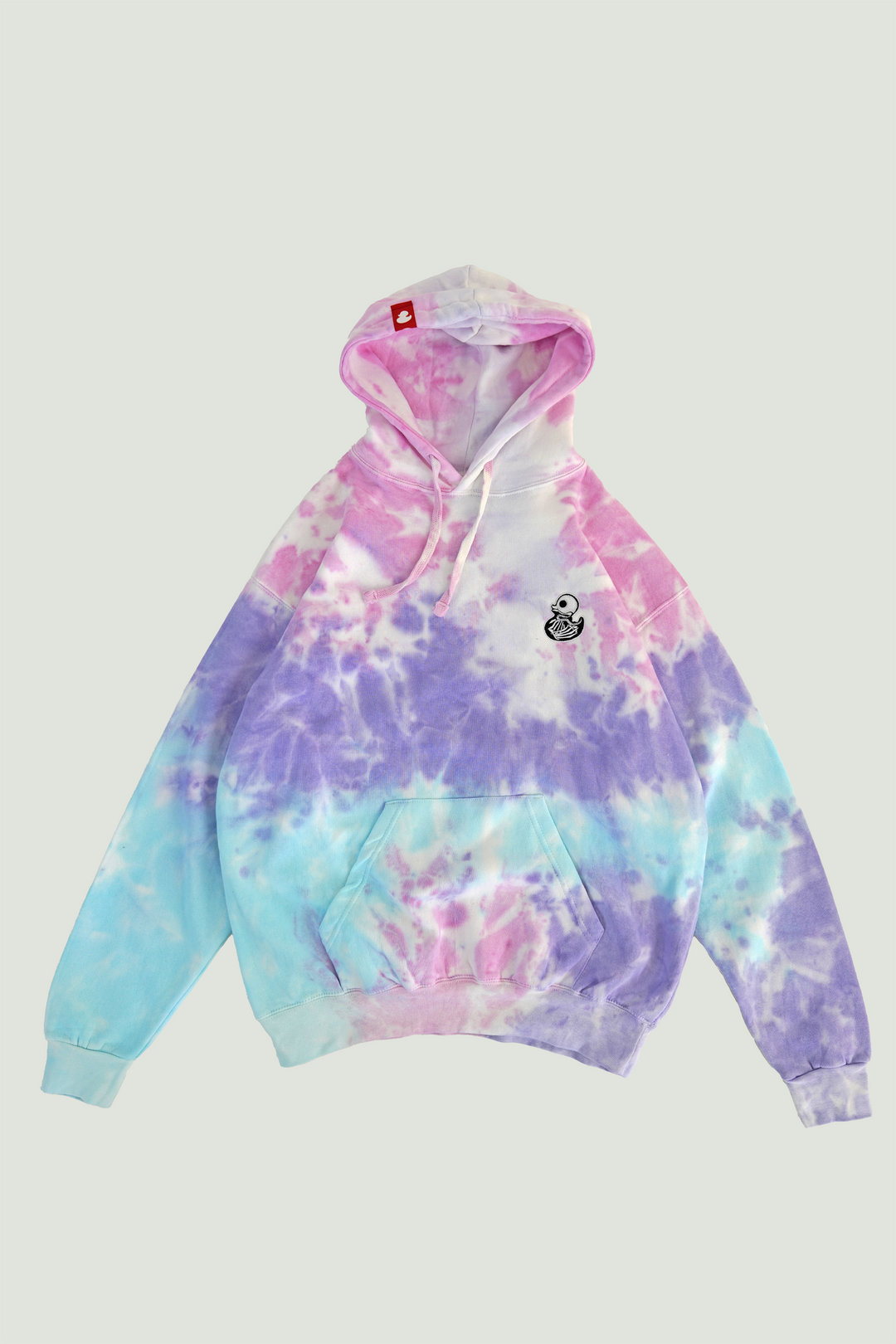 COTTON CANDY - SKELIE DUCKIE - TIE DYE HOODIE