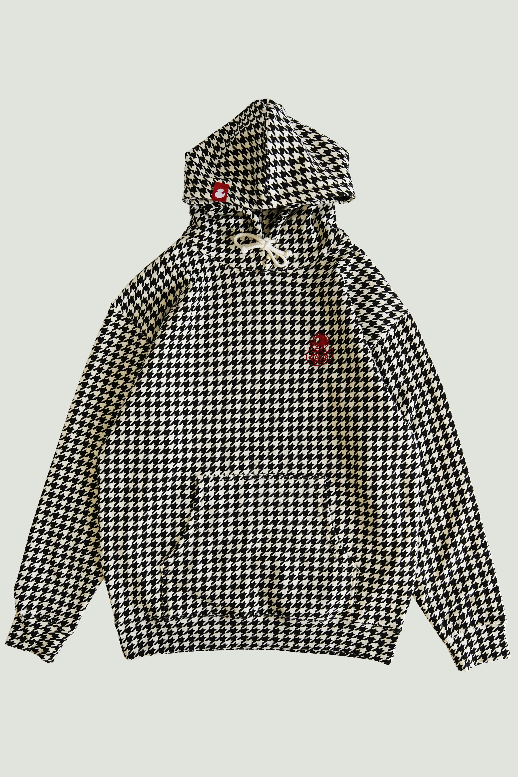 DUCK TOOTH HOODIE UNISEX HOODIE SWEATSHIRT / Houndstooth / SELECT A SIZE