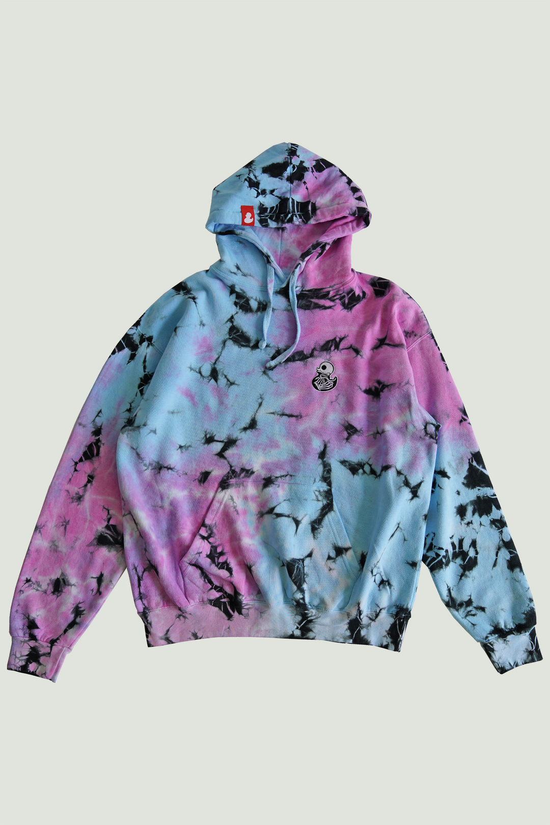 SUMMER NIGHT - SKELIE DUCKIE - TIE DYE HOODIE