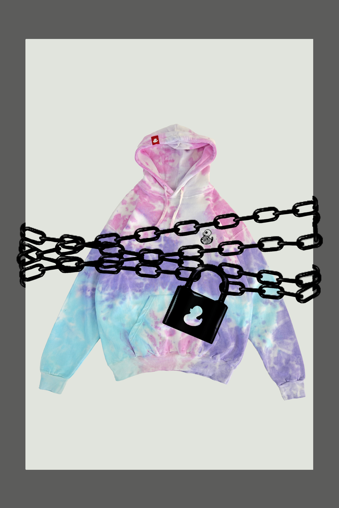 COTTON CANDY - SKELIE DUCKIE - TIE DYE HOODIE