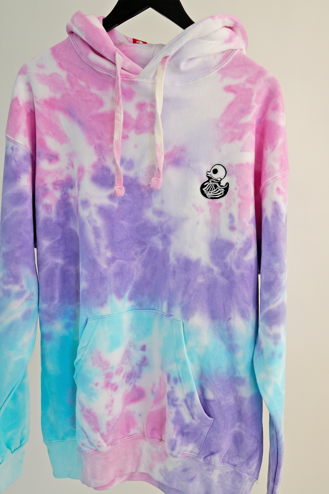 COTTON CANDY - SKELIE DUCKIE - TIE DYE HOODIE