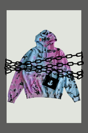 SUMMER NIGHT - SKELIE DUCKIE - TIE DYE HOODIE