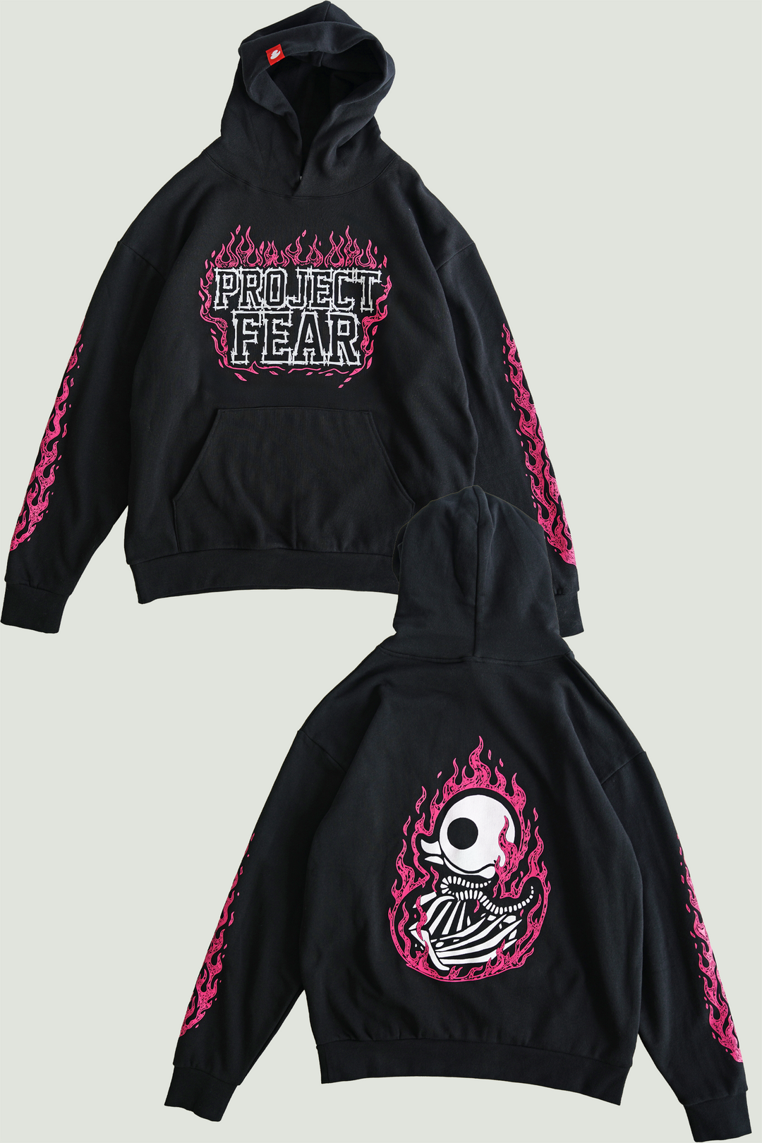 HOODIE - DUCKIE INFERNO - BLACK