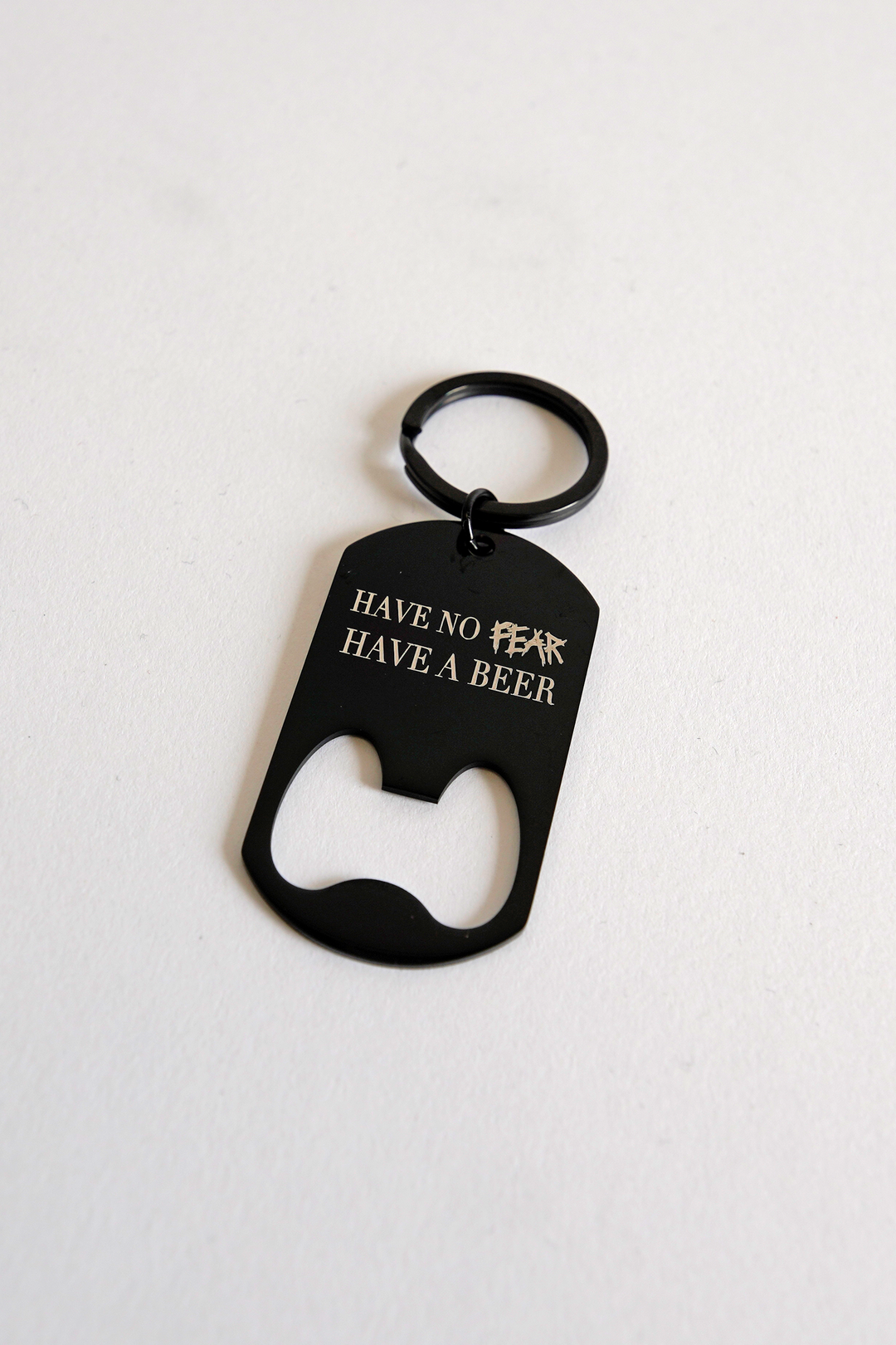 KEYCHAIN - BOTTLE OPENER - BLACK