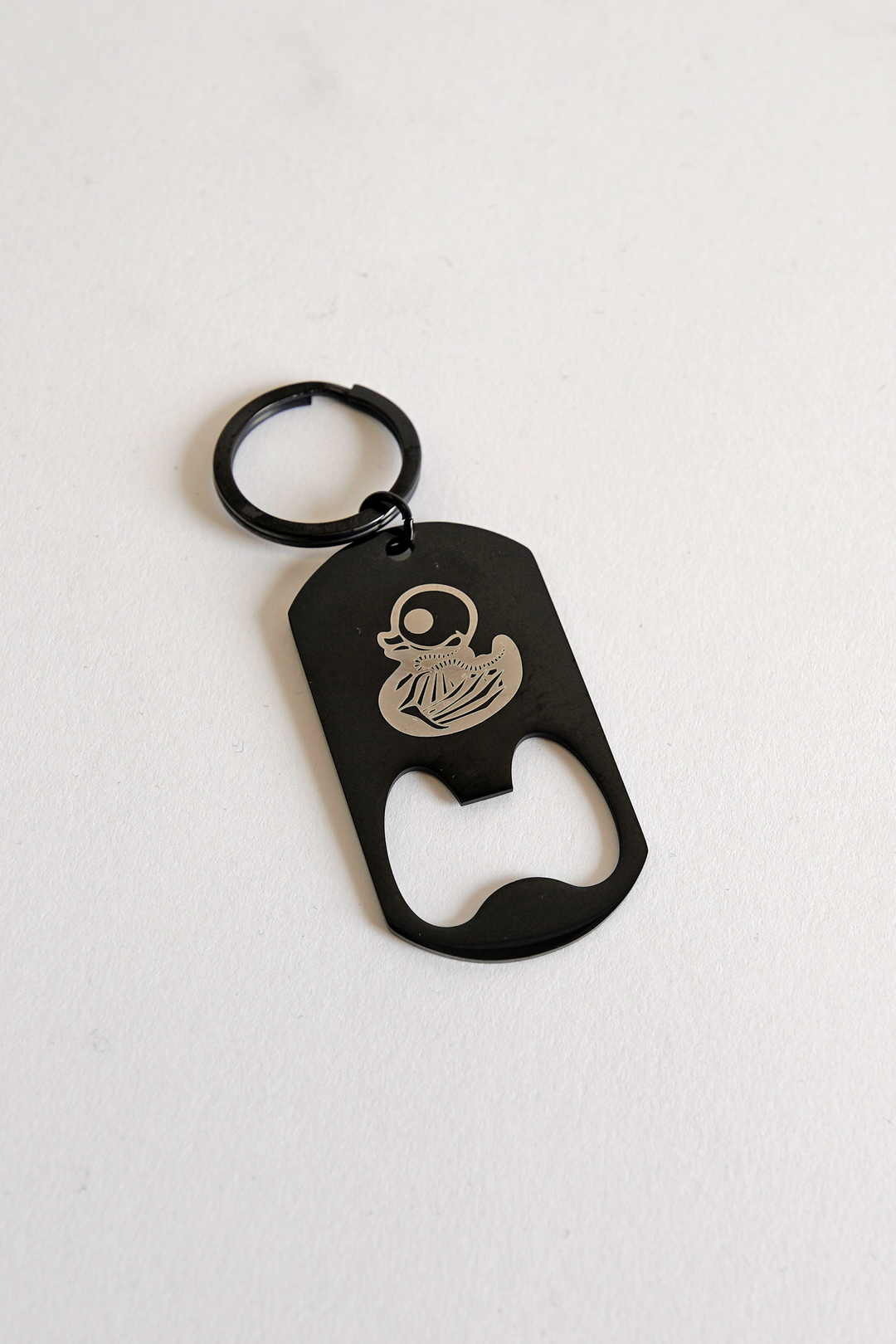 KEYCHAIN - BOTTLE OPENER - BLACK