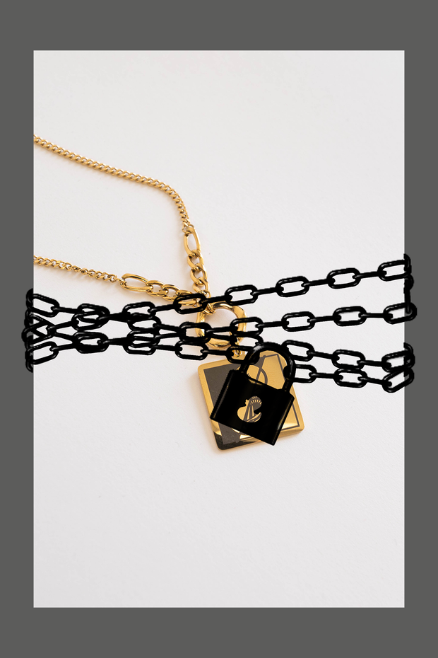 X-RAY NECKLACE - GOLD
