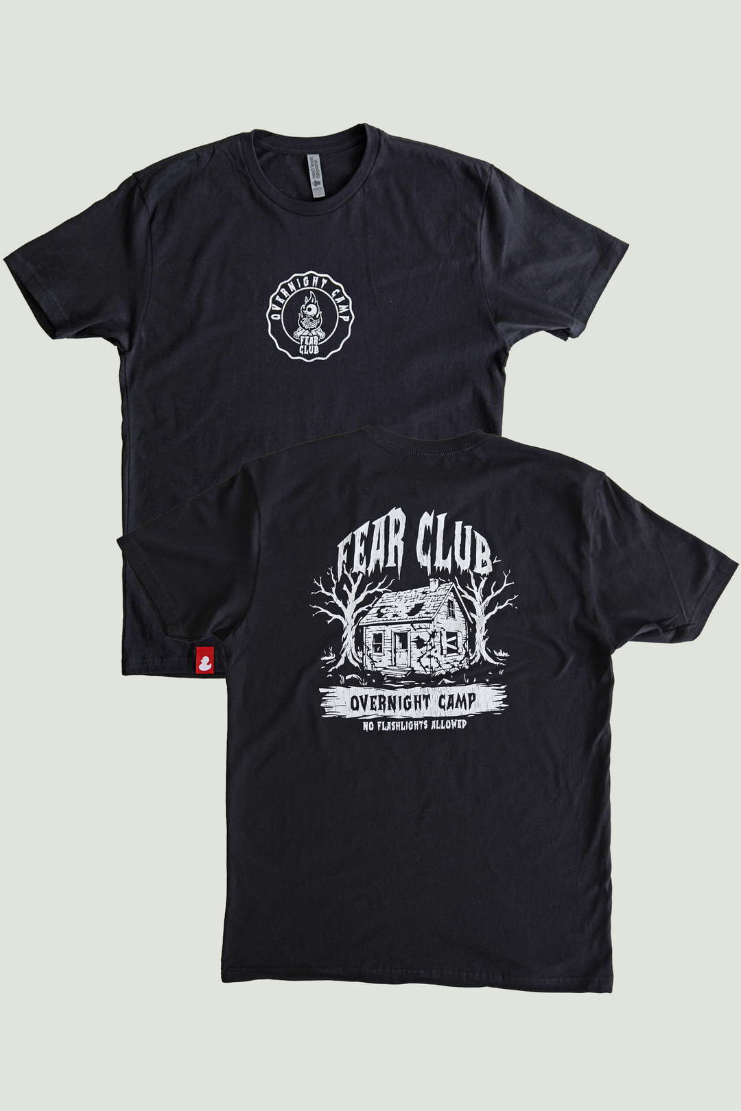 FEAR CLUB OVERNIGHT CAMP - T-SHIRT - BLACK