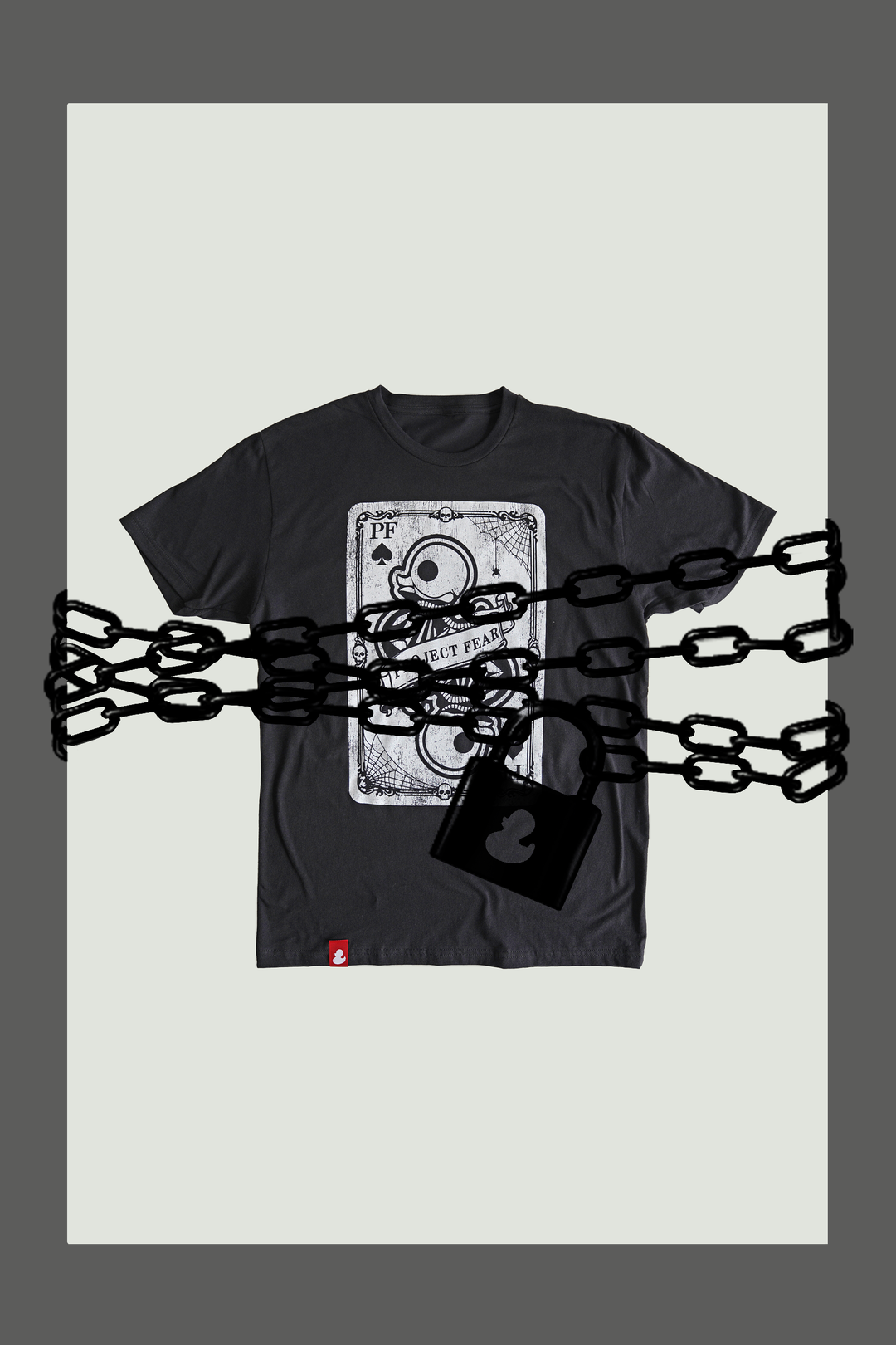 DUCK OF CARDS - T-SHIRT - BLACK