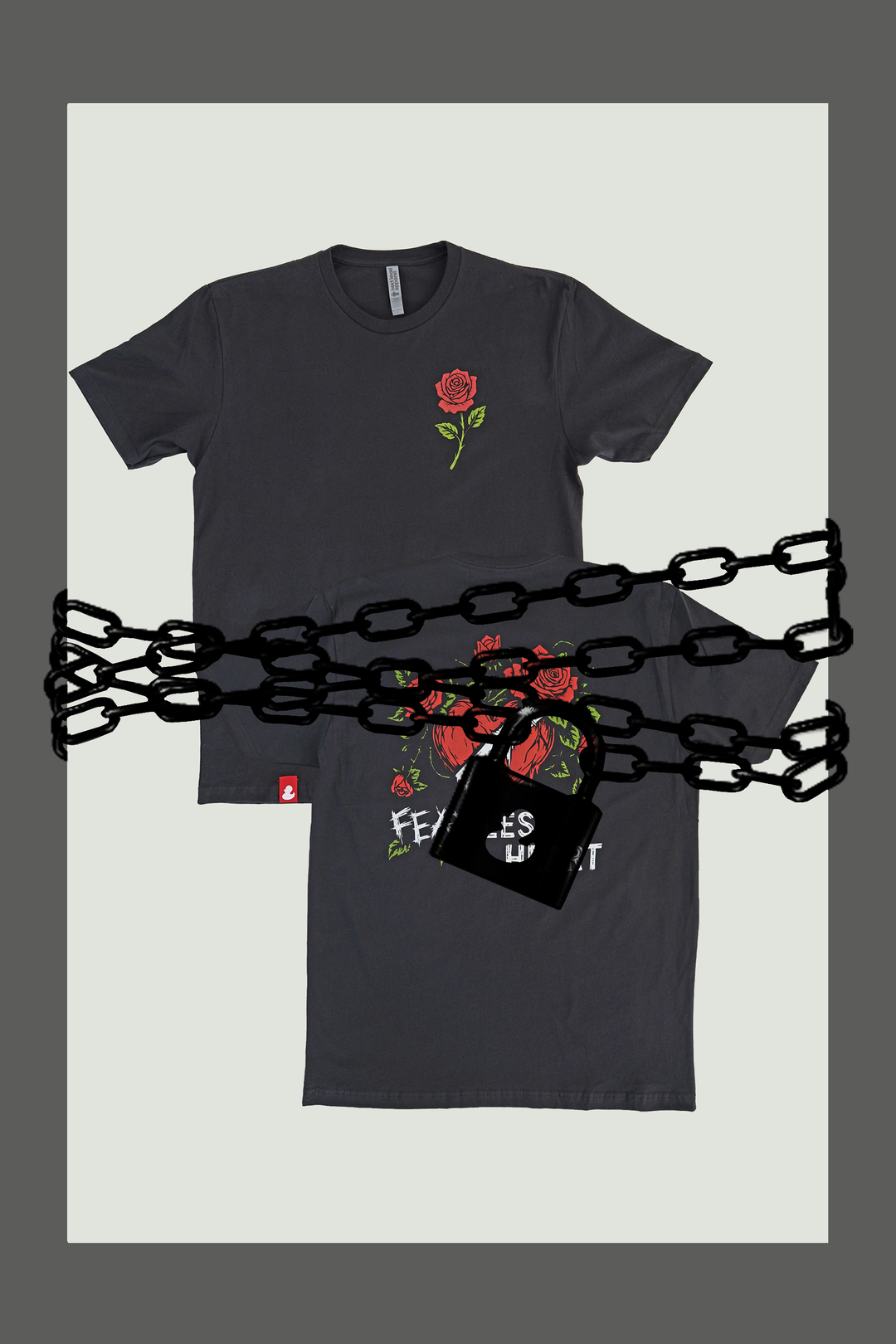 FEARLESS HEART - T-SHIRT - BLACK