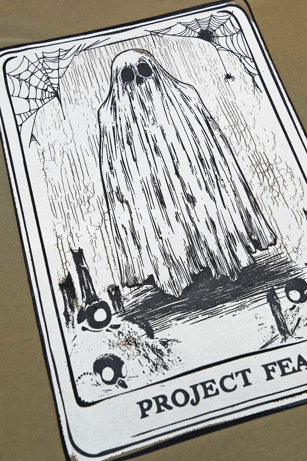 THE FEAR CARD - T-SHIRT - MILITARY GREEN