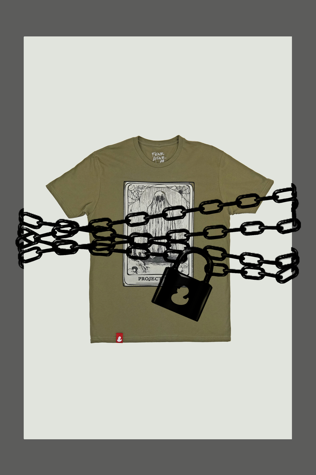 THE FEAR CARD - T-SHIRT - MILITARY GREEN